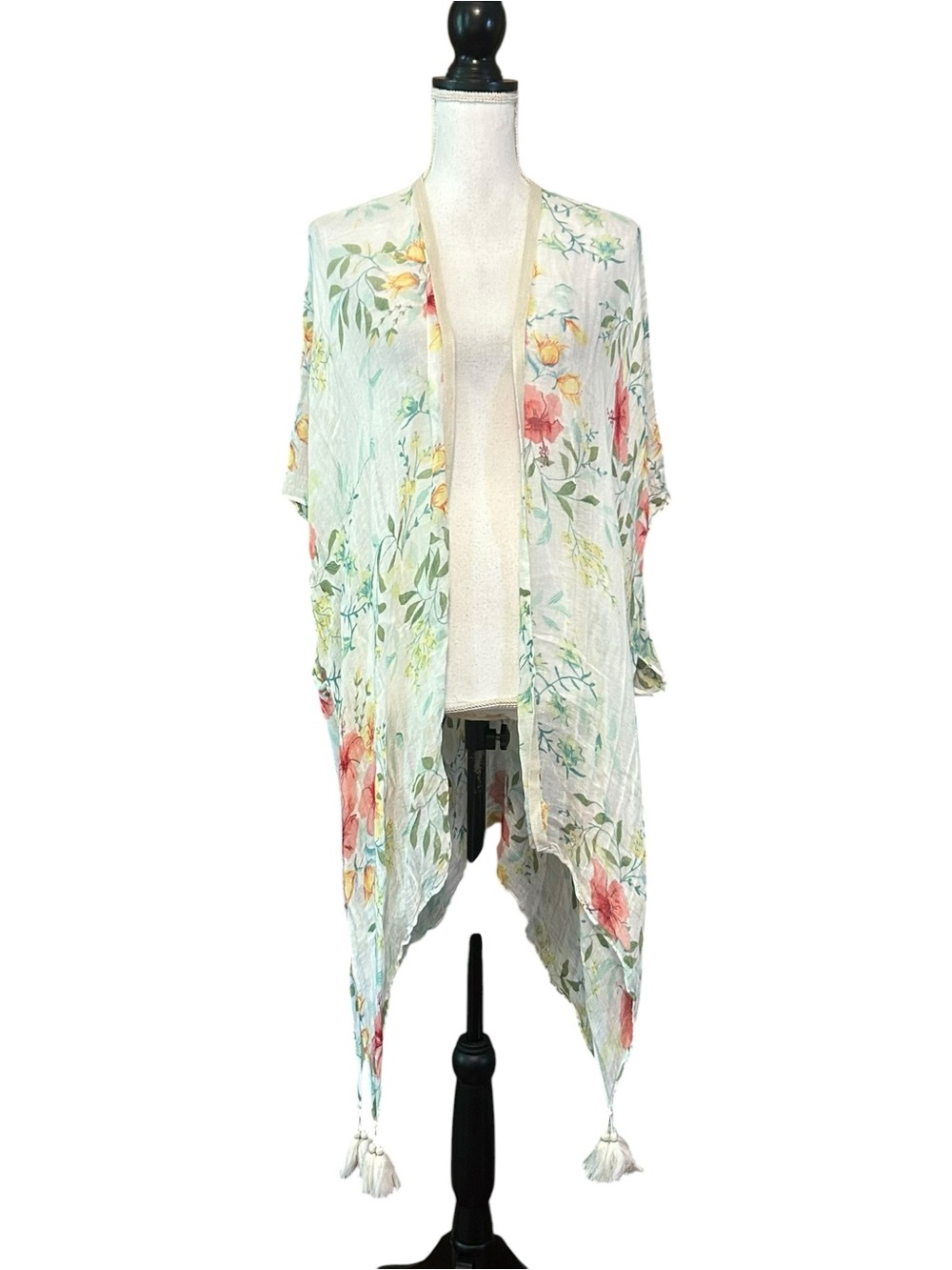 Spartina‎ 449 River House Collection Lightweight Floral Kimono One Size